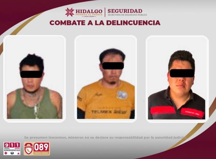 Caen integrantes de banda dedicada al robo de vehículos en la región de Cuautepec