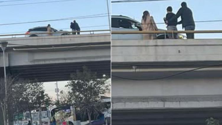 Rescatan a joven de puente de la Tecnológico y Juan Escutia