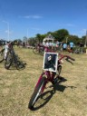 Cumplieron el sueño de su hija fallecida y llevaron su bici a la virgen de Itatí