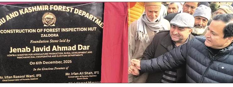 Javid Dar inaugurates key Eco-Tourism, dev projects in Baramulla