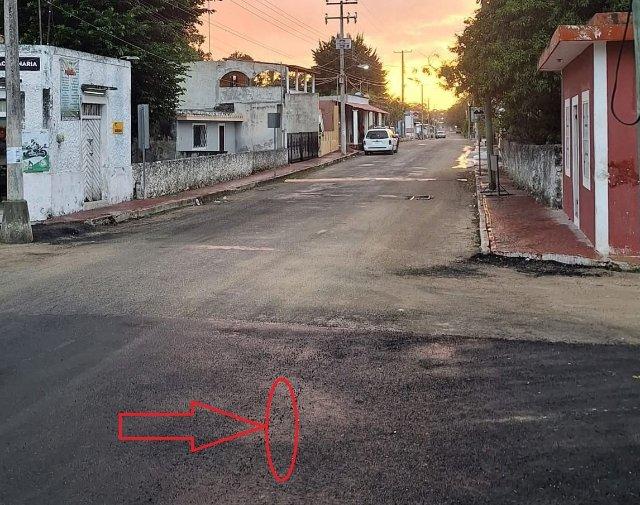 Cenotillo: calles “premium” que se caen a pedazos; la obra fallida de Ángel Cardoz