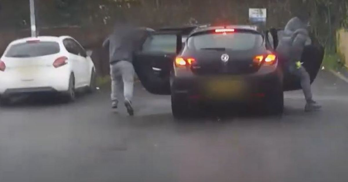 Men in balaclavas burst into home then lead police on dramatic 105mph chase