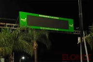 Colocaron un cartel en acceso a Paraná que controlará la velocidad y tendrá un lector de patente