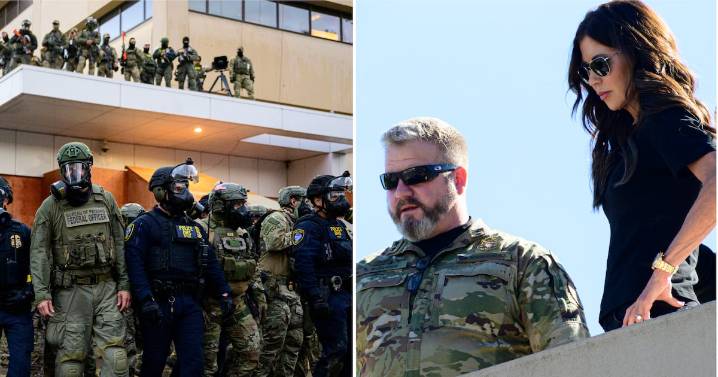 ICE Barbie Kristi Noem Sued Over DHS Tear-Gas Stunt for MAGA Influencers in Portland Oregon