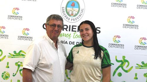 Titular de Deportes recibió a la campeona nacional de remo