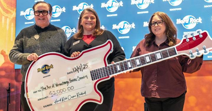Hard Rock Rockford donates to organization supporting individuals with disabilities, families