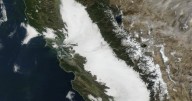 Before-and-after images from space: Tule fog smothers a huge swath of California