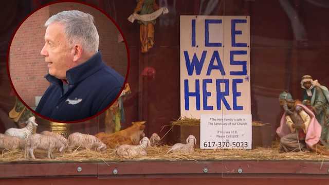 Pastor says controversial nativity scene will remain pending 'dialogue' with bishop