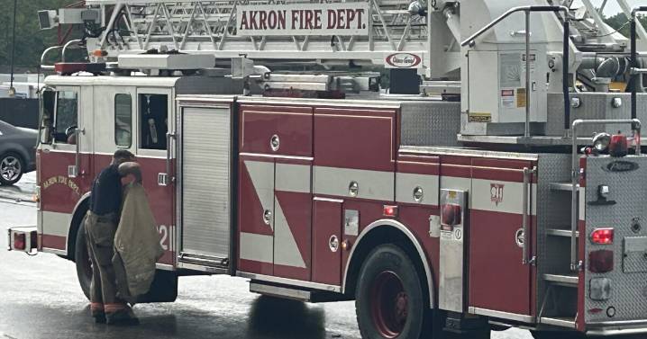 Akron firefighters find body while battling shed fire