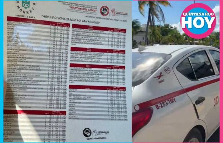 Denuncian cobro abusivo y múltiples tarifarios en taxi de Tulum en plena temporada alta