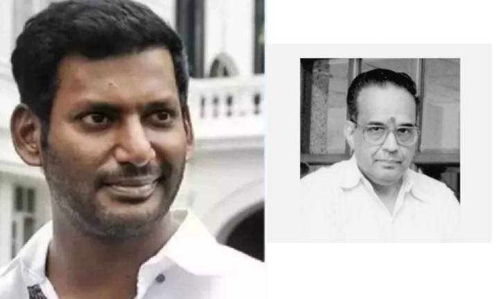 Vishal pays tribute to AVM Saravanan
