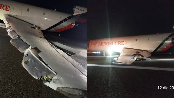 Cierran el aeropuerto Ernesto Cortissoz de Barranquilla por avión de carga que aterrizó de emergencia; cancelan vuelos