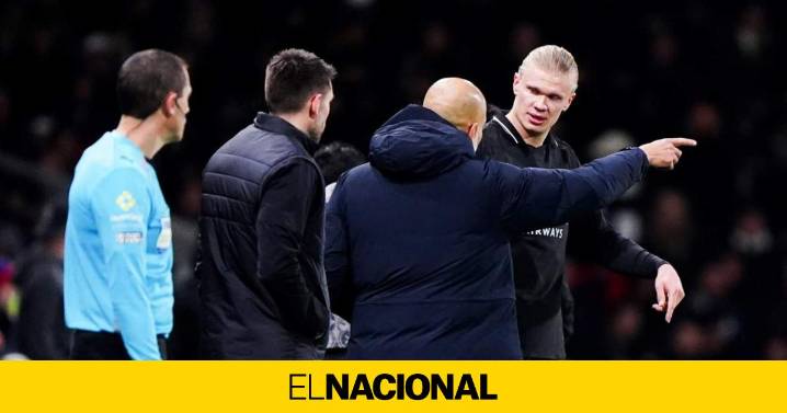 La agonía de Pep Guardiola en una noche mágica para Haaland: "Dios mío, he perdido el pelo"
