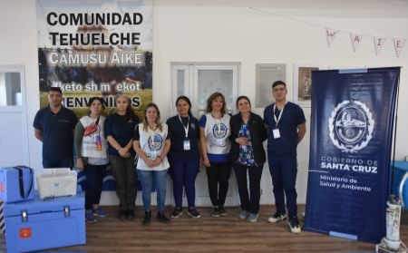 Salud: Refuerzo de inmunización en Camusu Aike de la provincia de Santa Cruz