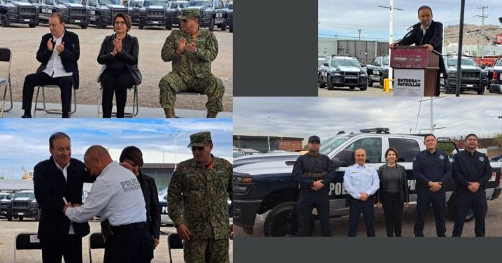 Gobernador entrega dos nuevas patrullas para Cananea