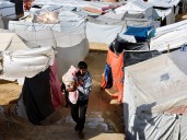 Gaza’s displaced brace for winter storm as Israel kills one