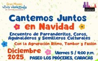 Misión Cultura despliega mil 500 voces infantiles en Caracas