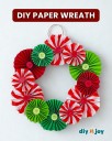 Easy DIY Christmas Paper Wreath