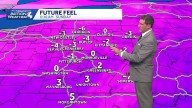 Snow ends overnight, bitter cold temperatures on Sunday