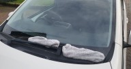 Drivers urged to put old socks on windscreen wipers