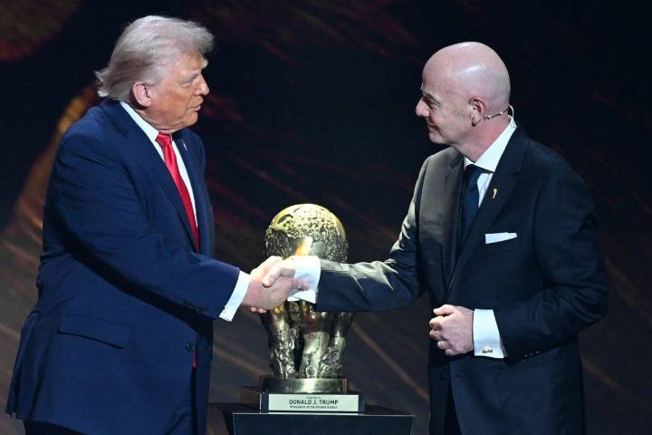 Donald Trump awarded inaugural FIFA Peace Prize by Gianni Infantino