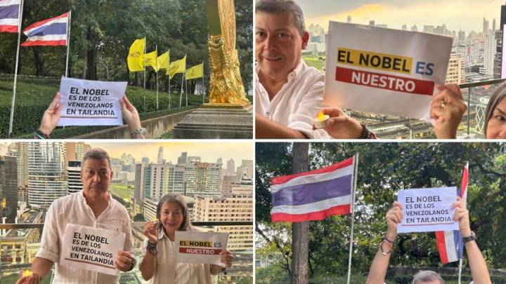 Venezolanos en Tailandia conmemoran el Premio Nobel de la Paz 2025 y claman por la libertad de su nación