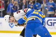 Deadspin | Quick-striking Blues hold off rival Blackhawks