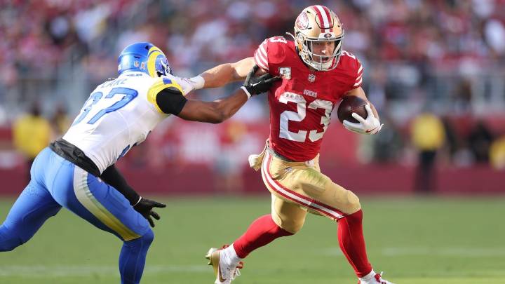 49ers RB McCaffrey added to injury report as questionable