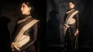 Sonam Kapoor Flaunts Baby Bump, Stuns In A Black Saree Amid Pregnancy