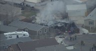 Northern Colorado mobile home catches fire due to gas leak, fire officials say