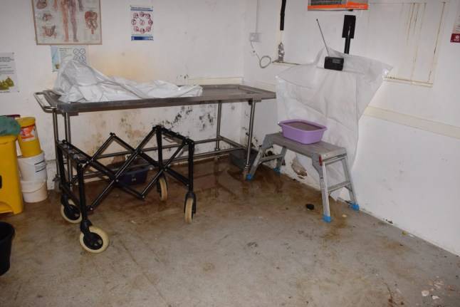 Inside funeral home where decomposed bodies were left unrefrigerated for months