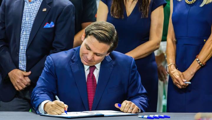 Governor DeSantis Signs Controversial Bill Declaring The Sky Is Blue