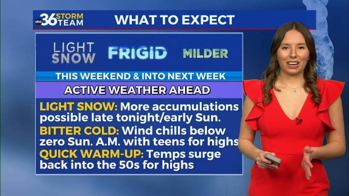 Dangerous cold settles in after a wintry weather system makes its way through