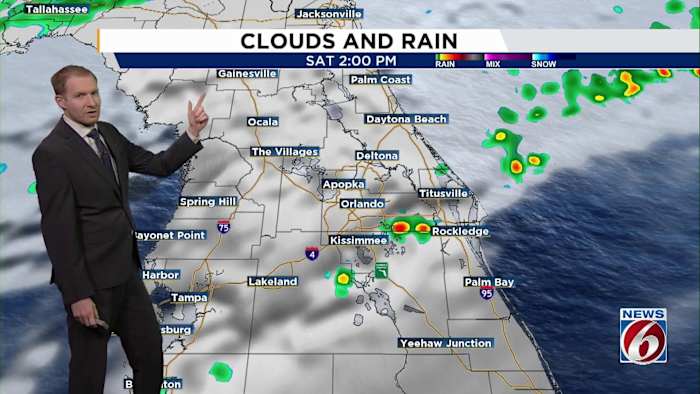 TIMING: Cold front brings scattered rain this weekend