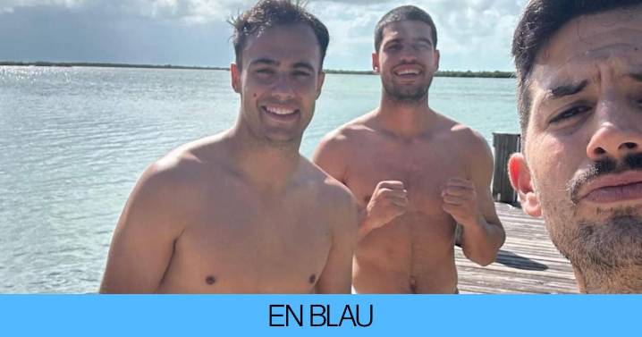 Ojos como platos con Carlos Alcaraz: qué se le ve en una parte de su cuerpo, de vacaciones con unos amigos