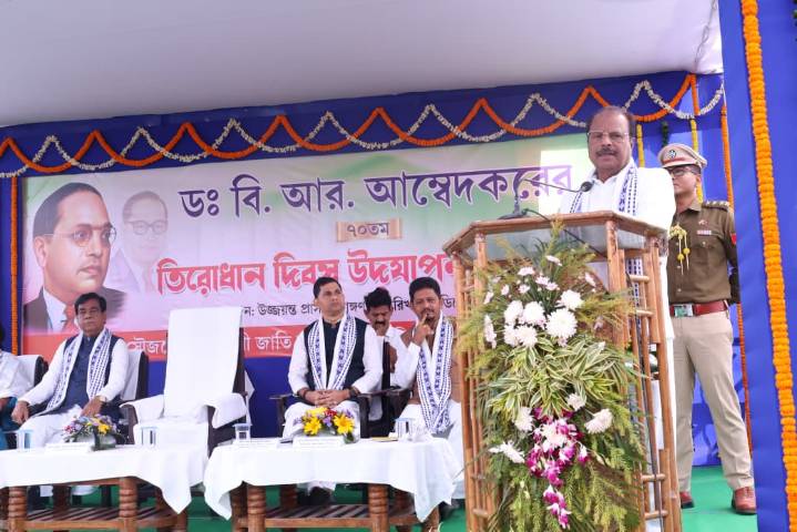Tripura Governor pays floral tribute to BR Ambedkar on his death anniversary in Agartala