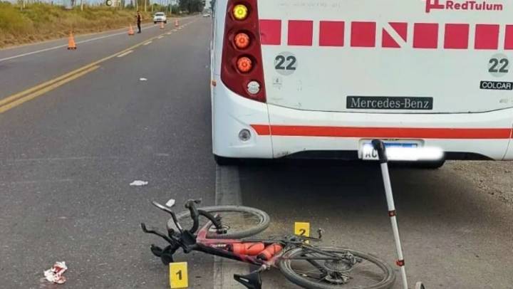 Joven ciclista sufrió heridas tras ser embestida por un colectivo