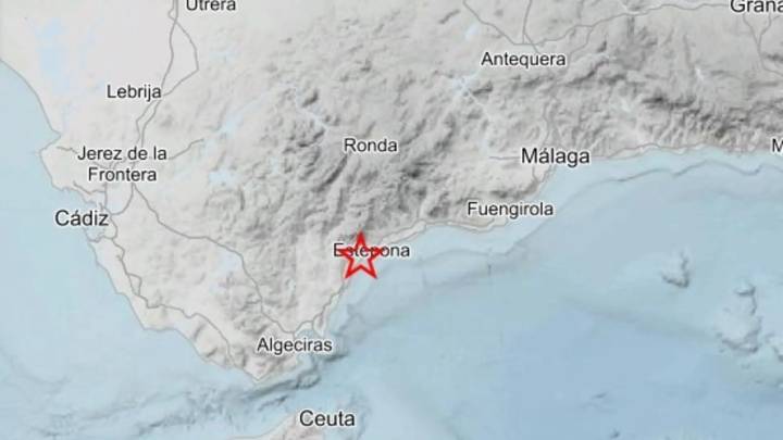 Registrado un terremoto de magnitud 3,2 con epicentro en Estepona