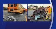 Driver of SUV seriously injured in crash with school bus in Hernando County: HCSO