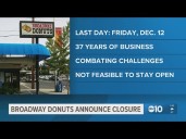 Broadway Donuts announces closure