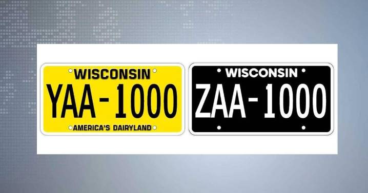 New WI blackout and retro license plate designs revealed