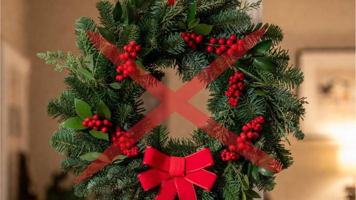 Ni rojo ni verde en la corona de Navidad: la nueva tendencia del 2025 más práctica y elegante