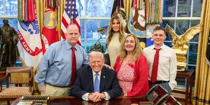Trump meets with family of injured National Guardsman Andrew Wolfe