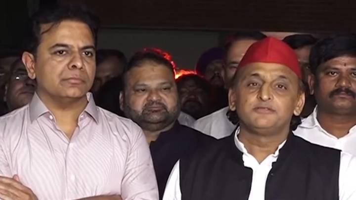 Akhilesh Yadav and KTR call for end to divisive politics