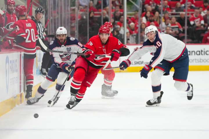 Hurricanes conclude homestand with 4-1 win over Blue Jackets - The Rink Live | Coverage of youth, junior, high school and college hockey