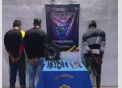 Capturados tres sujetos por hurto de material estratégico en Naguanagua
