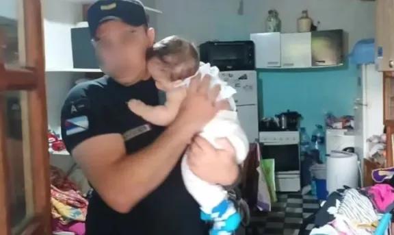 Misiones: rescataron a un bebé de siete meses que había quedado solo en una casa