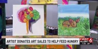 Omaha artist donates percentage of art sales to help feed hungry