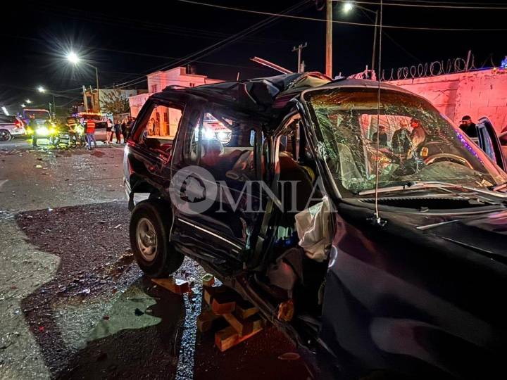 Adolescentes protagonizan fuerte choque múltiple al norte de la ciudad