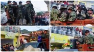Video: Escandaloso funeral de un francotirador de las disidencias paralizó a municipio del Huila